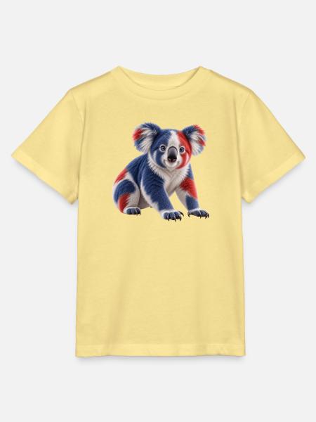 Australischer Koala - Stanley/Stella Kinder T-Shirt MINI CREATOR  - Gelb Viva 