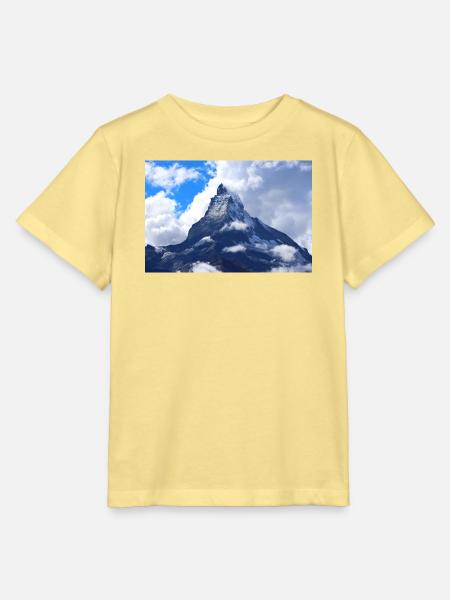 Matterhorn Schweiz - Stanley/Stella Kinder T-Shirt MINI CREATOR - Gelb Viva
