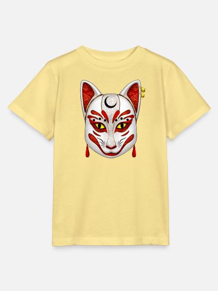 kizune maske - Stanley/Stella Kinder T-Shirt MINI CREATOR  - Gelb Viva 