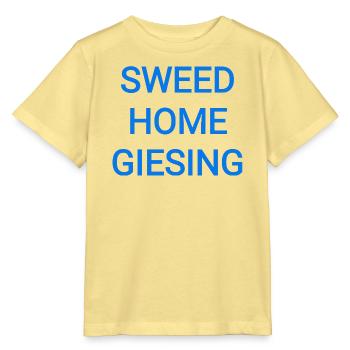 sweet home giesing Text - Stanley/Stella Kinder T-Shirt MINI CREATOR  - Gelb Viva  - Vorne