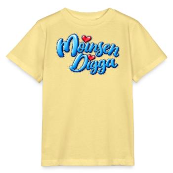 Moinsen Digga Herzdesign - Stanley/Stella Kinder T-Shirt MINI CREATOR  - Gelb Viva  - Vorne
