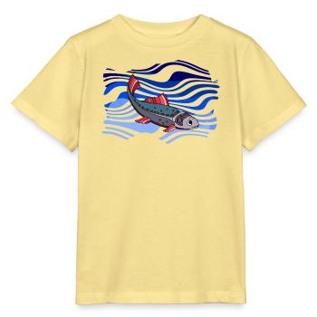 Fisch - Stanley/Stella Kinder T-Shirt MINI CREATOR  - Gelb Viva  - Vorne