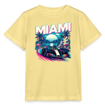 Miami Rennwochenende – Motorsport-Fan Florida - Stanley/Stella Kinder T-Shirt MINI CREATOR  - Gelb Viva  - Vorne