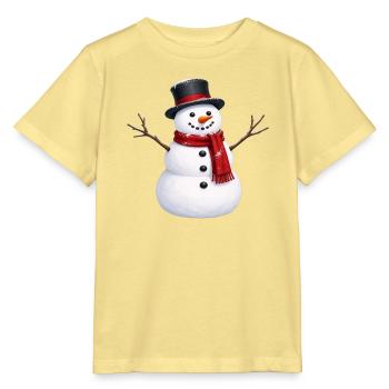 Schneemann - Stanley/Stella Kinder T-Shirt MINI CREATOR  - Gelb Viva  - Vorne