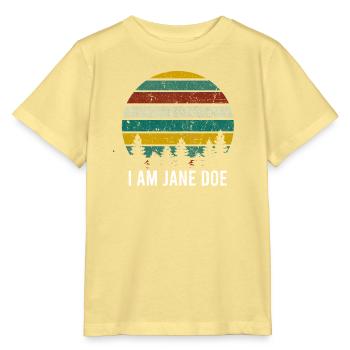 ICH BIN JANE DOE Ich stehe mit Frauen und Unterstützung: Retro - Stanley/Stella Kinder T-Shirt MINI CREATOR  - Gelb Viva  - Vorne