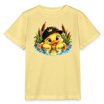 Königsküken im Wasser mit Hut - Stanley/Stella Kinder T-Shirt MINI CREATOR  - Gelb Viva  - Vorne