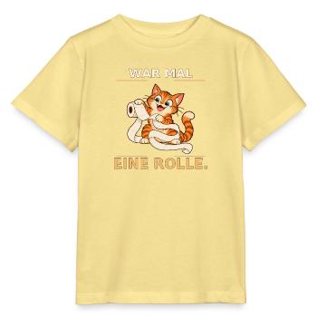 War mal eine Rolle Katze - Stanley/Stella Kinder T-Shirt MINI CREATOR  - Gelb Viva  - Vorne