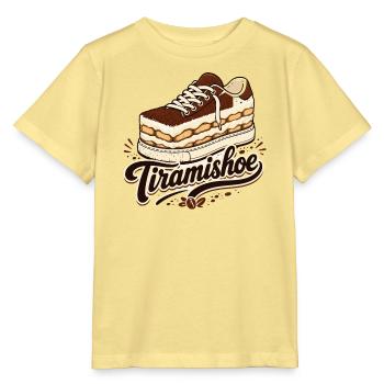 Tiramishoe, Lustiges Coffee & Tiramisu Design - Stanley/Stella Kinder T-Shirt MINI CREATOR  - Gelb Viva  - Vorne