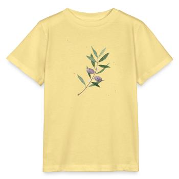 Olivenzweig Aquarell - Stanley/Stella Kinder T-Shirt MINI CREATOR  - Gelb Viva  - Vorne