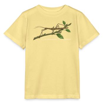 Indische Stabschrecke Carausius morosus - Stanley/Stella Kinder T-Shirt MINI CREATOR  - Gelb Viva  - Vorne
