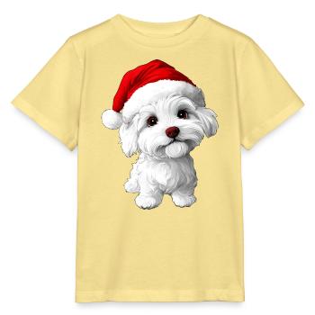 Weihnachten Hunde - Stanley/Stella Kinder T-Shirt MINI CREATOR  - Gelb Viva  - Vorne