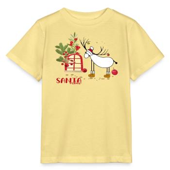 Hirsch im Winterwald - Stanley/Stella Kinder T-Shirt MINI CREATOR  - Gelb Viva  - Vorne