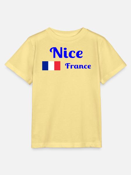 Nizza Frankreich - Stilvolle Drucke - Stanley/Stella Kinder T-Shirt MINI CREATOR  - Gelb Viva 