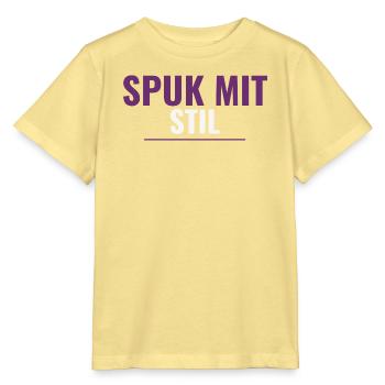 Spuk mit Stil – Dezentes Halloween-Shirt - Stanley/Stella Kinder T-Shirt MINI CREATOR  - Gelb Viva  - Vorne