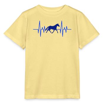 Pferd Herzschlag Reitschule - Stanley/Stella Kinder T-Shirt MINI CREATOR  - Gelb Viva  - Vorne