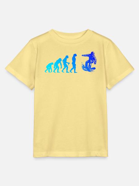 Modernes Snowboard Artwork - Stanley/Stella Kinder T-Shirt MINI CREATOR - Gelb Viva