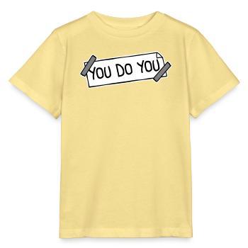 Tu fais ton drôle Confiance en toi Logo de la liberté - T-shirt bio MINI CREATOR Stanley/Stella Enfant - jaune viva  - Devant