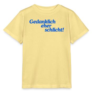 Gedanklich eher schlicht! - Stanley/Stella Kinder T-Shirt MINI CREATOR  - Gelb Viva  - Vorne