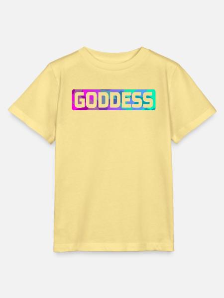 GODDESS - Stanley/Stella Kinder T-Shirt MINI CREATOR  - Gelb Viva 