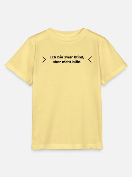 Blind, aber nicht blöd. - Stanley/Stella Kinder T-Shirt MINI CREATOR  - Gelb Viva 
