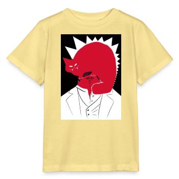 Crazy cat - Stanley/Stella MINI CREATOR Kids’ T-Shirt - viva yellow  - Front
