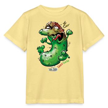 Saure Gurke - Stanley/Stella Kinder T-Shirt MINI CREATOR  - Gelb Viva  - Vorne
