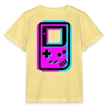 Retro Handheld Konsole Glitch - Stanley/Stella Kinder T-Shirt MINI CREATOR  - Gelb Viva  - Vorne
