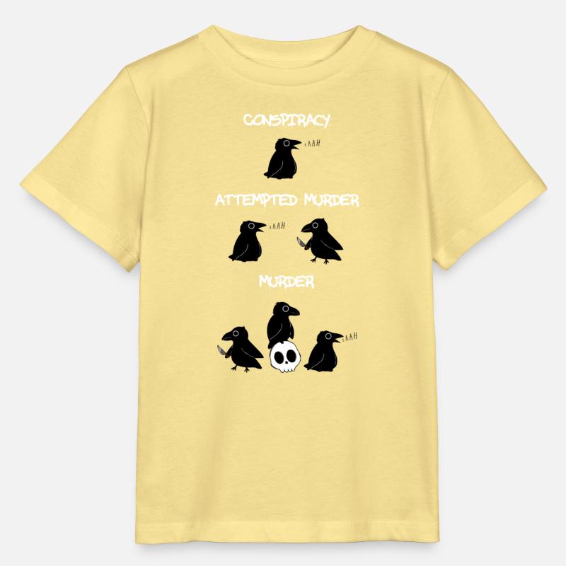 Conspiracy - Attempted Murder - Murder - Stanley/Stella MINI CREATOR Kids’ T-Shirt - viva yellow