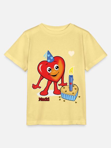 Mucki Sweat Heart-Day - Stanley/Stella Kinder T-Shirt MINI CREATOR - Gelb Viva