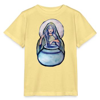 Mondbeschienener Kessel-Mystiker - Stanley/Stella Kinder T-Shirt MINI CREATOR  - Gelb Viva  - Vorne