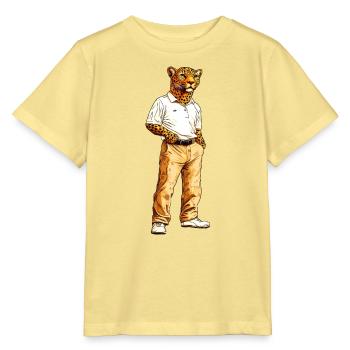 Leoparden Fans - Stanley/Stella Kinder T-Shirt MINI CREATOR  - Gelb Viva  - Vorne