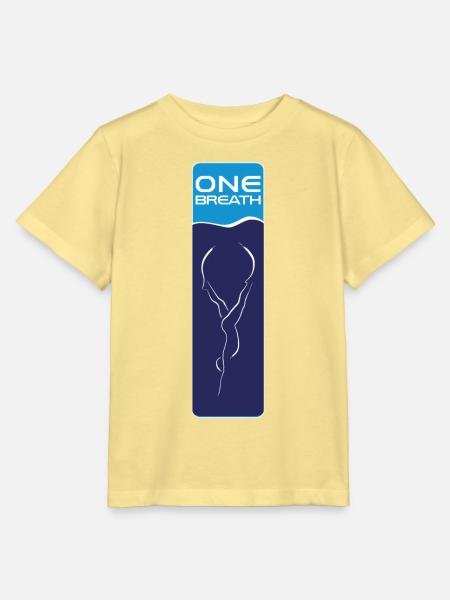 Freitauchen Emblem ONE Breath - Stanley/Stella Kinder T-Shirt MINI CREATOR - Gelb Viva