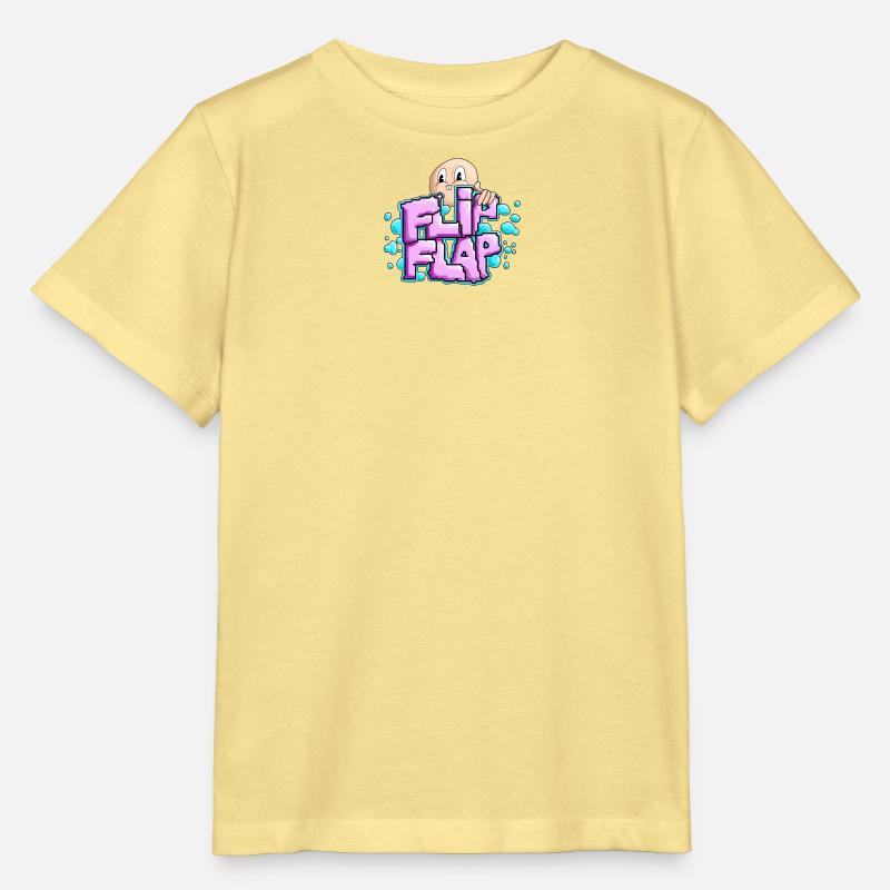 Fun Graffiti Bubble Flip - Stanley/Stella MINI CREATOR Kids’ T-Shirt - viva yellow 