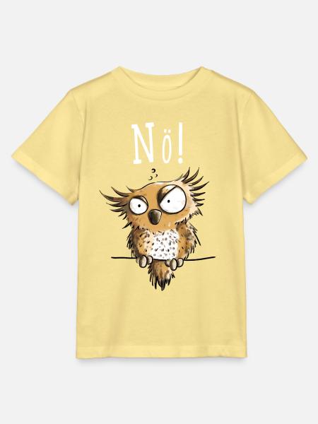 Nö Eule In Montag Morgen Stimmung - Stanley/Stella Kinder T-Shirt MINI CREATOR - Gelb Viva