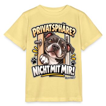 Keine Privatsphäre mit Hund - Stanley/Stella Kinder T-Shirt MINI CREATOR  - Gelb Viva  - Vorne