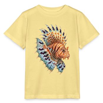 Feuerfisch mit Nachtfächern - Stanley/Stella Kinder T-Shirt MINI CREATOR  - Gelb Viva  - Vorne