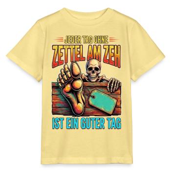 Zettel Zahn: Ein guter Tag - Stanley/Stella Kinder T-Shirt MINI CREATOR  - Gelb Viva  - Vorne