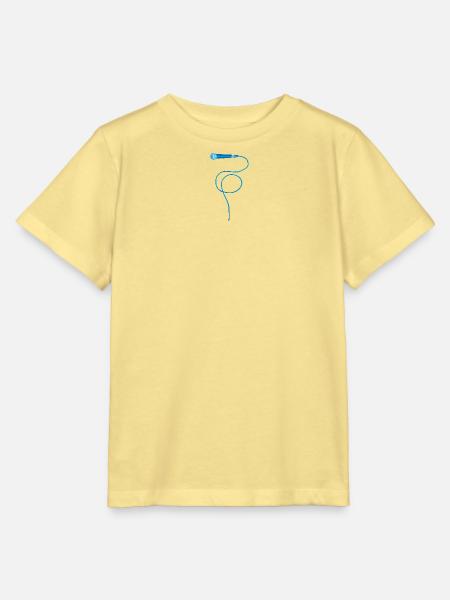 Mikrofon blau - Stanley/Stella Kinder T-Shirt MINI CREATOR  - Gelb Viva 