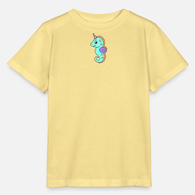 Seepferd Seepferdchen - Stanley/Stella Kinder T-Shirt MINI CREATOR - Gelb Viva