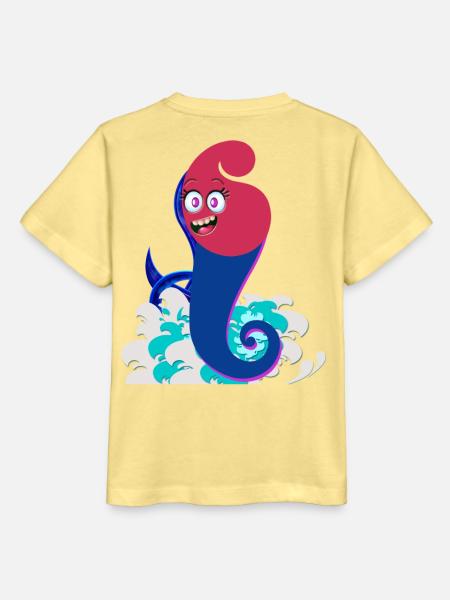 Surf-Spiral-Geist - Stanley/Stella Kinder T-Shirt MINI CREATOR  - Gelb Viva 