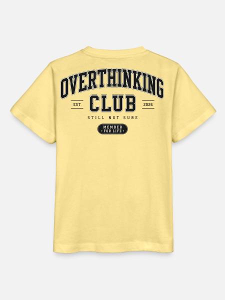 Overthinking Club - Stanley/Stella Kinder T-Shirt MINI CREATOR  - Gelb Viva 