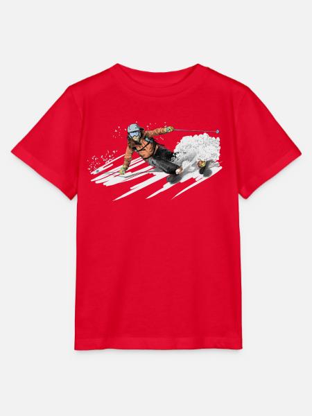 ski - Stanley/Stella Kinder T-Shirt MINI CREATOR  - Rot