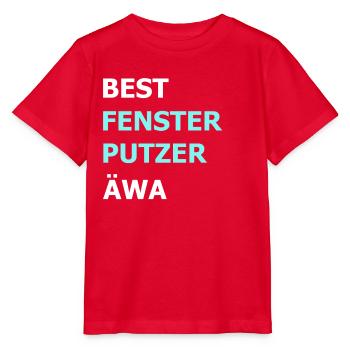 Bester Fensterputzer Reiniger Hausmann Geschenk - Stanley/Stella Kinder T-Shirt MINI CREATOR  - Rot - Vorne - Jaiden (125cm)