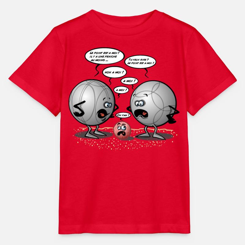 Discorde pétanque - T-shirt bio MINI CREATOR Stanley/Stella Enfant - rouge