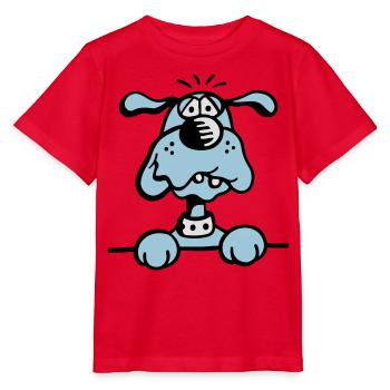 Knuffiges Hündchen - Stanley/Stella Kinder T-Shirt MINI CREATOR  - Rot - Vorne - Jaiden (125cm)