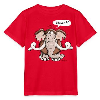 Großes Mammut - Elefant - Elfenbein - Tier - Tiere - Stanley/Stella Kinder T-Shirt MINI CREATOR  - Rot - Vorne - Jaiden (125cm)