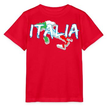 Italie Edo botte blanche - T-shirt bio MINI CREATOR Stanley/Stella Enfant - rouge - Devant - Jaiden (125cm)