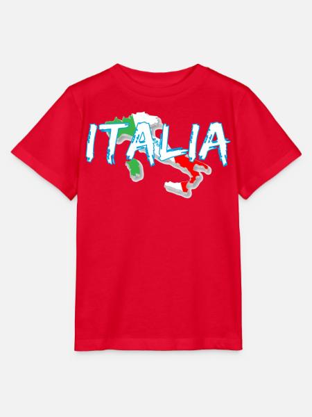Italien Edo weißer Stiefel - Stanley/Stella Kinder T-Shirt MINI CREATOR - Rot