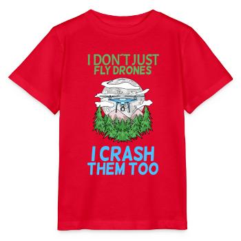 Drohne - Stanley/Stella Kinder T-Shirt MINI CREATOR  - Rot - Vorne - Jaiden (125cm)