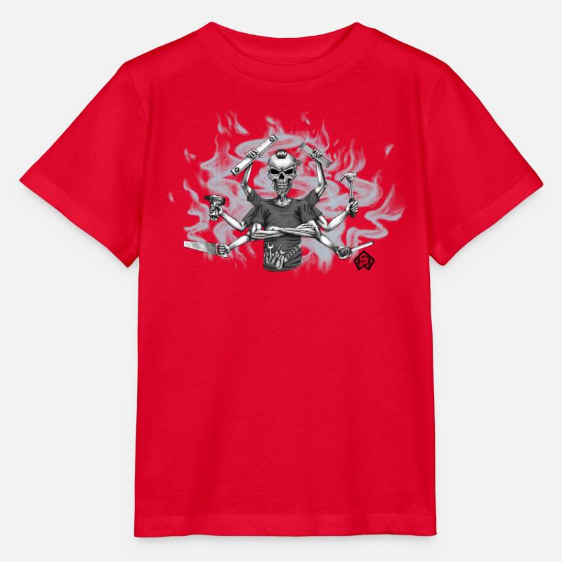 Polyvalent, polyvalent, gardien, artisan - T-shirt bio MINI CREATOR Stanley/Stella Enfant - rouge